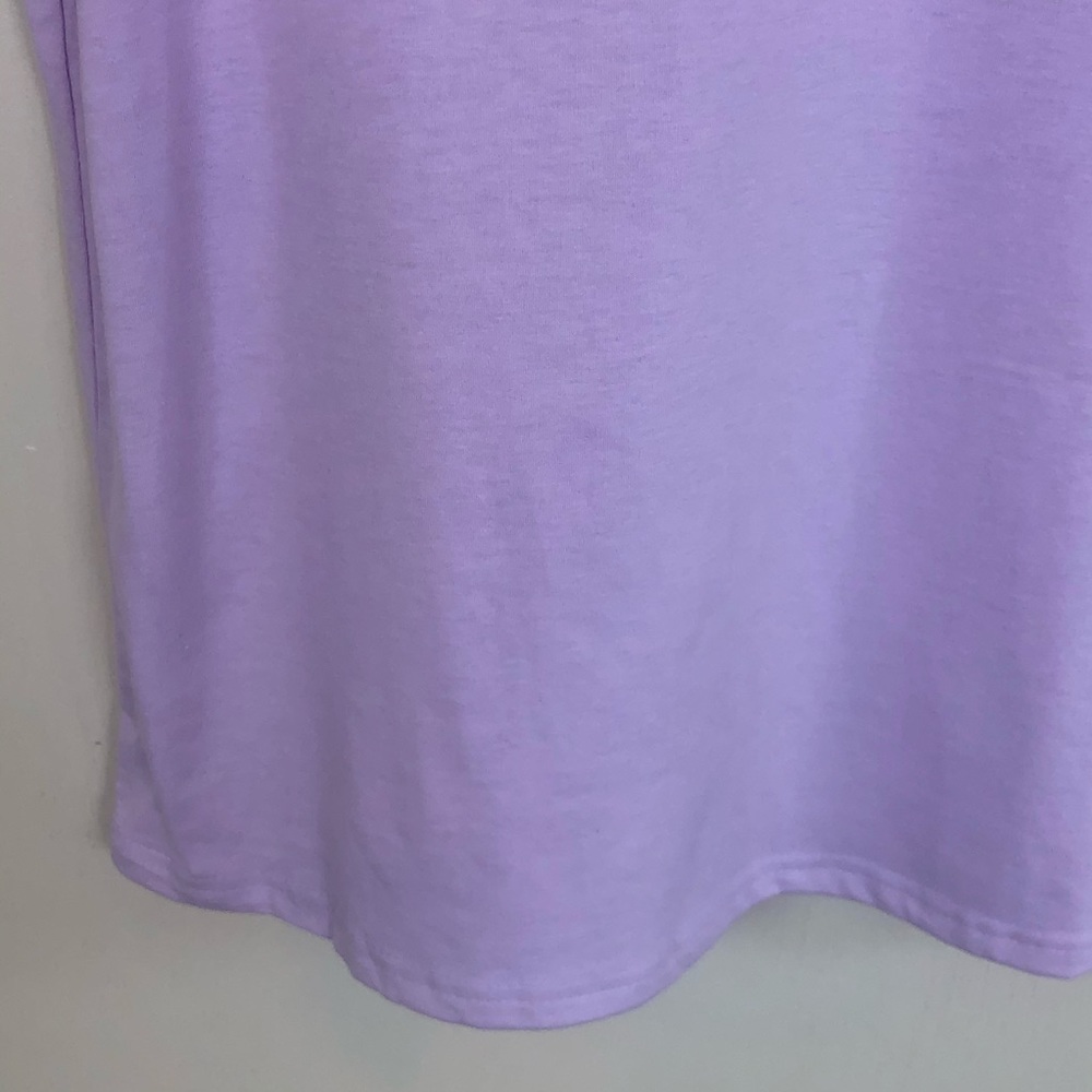 2 Piece Lavender Biker Shorts Set Soft Cotton - Picture 6 of 11